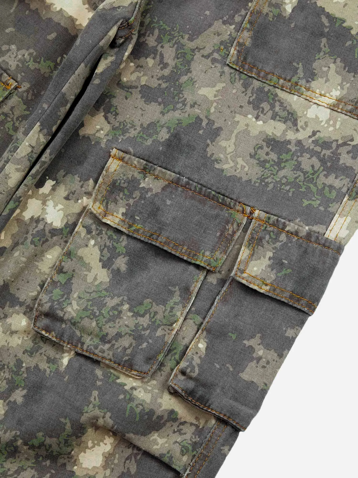 1984 Camo Baggy Wide Leg Pockets Cargo Pants
