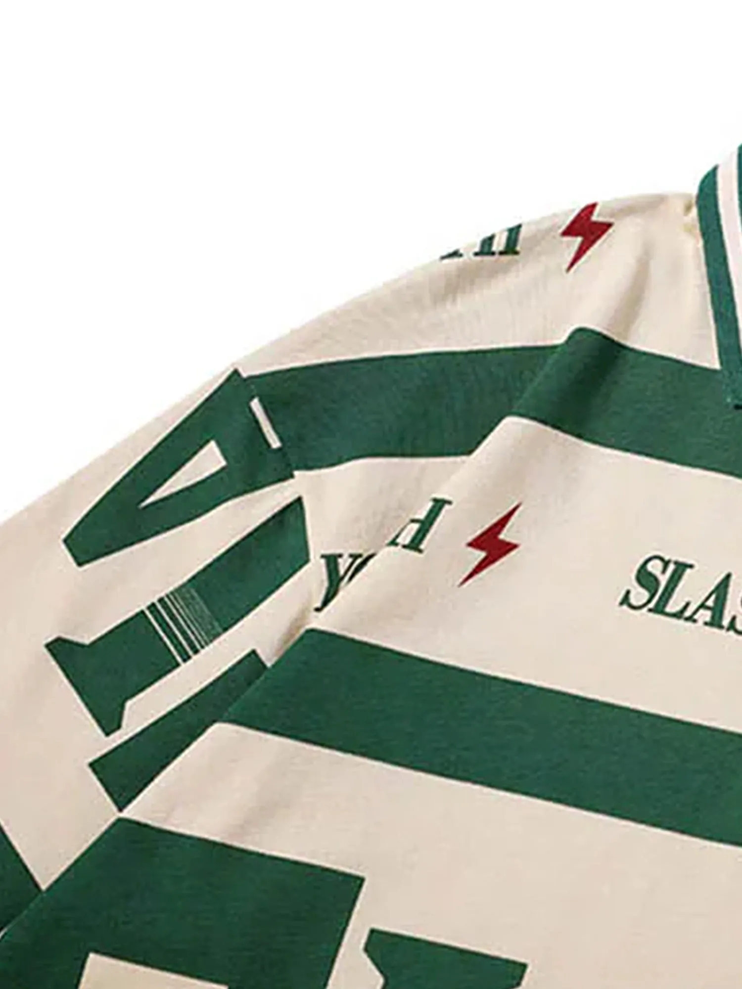 1984 Contrast Color Slash Polo Shirt -1208