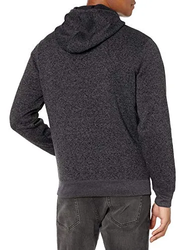 Amazon Brand - Goodthreads Men's Sweater-Knit Fleece Long-Sleeve Half-Zip Hoodie, Charcoal, Medium