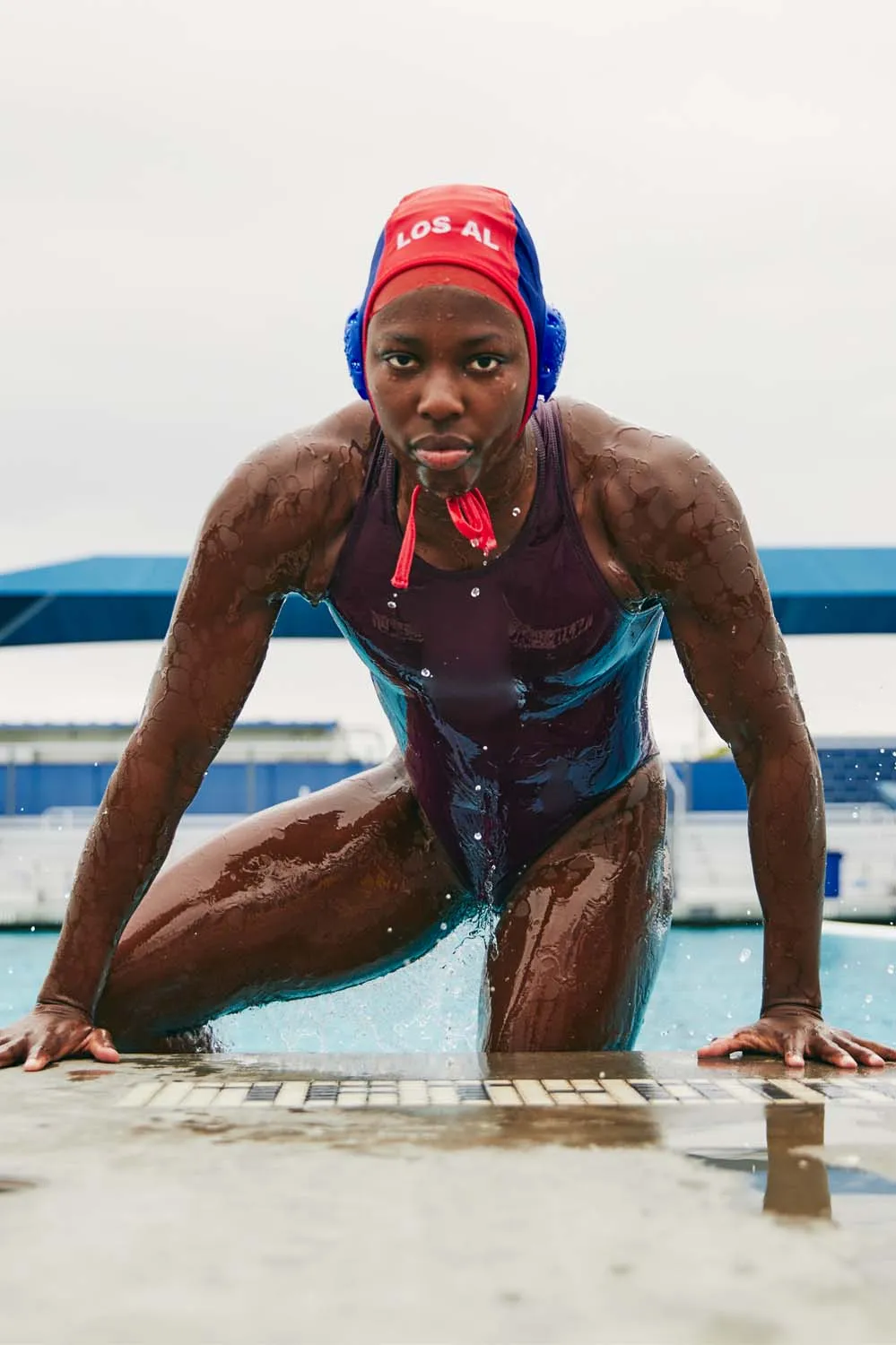 Anique Water Polo Suit - Cabernet