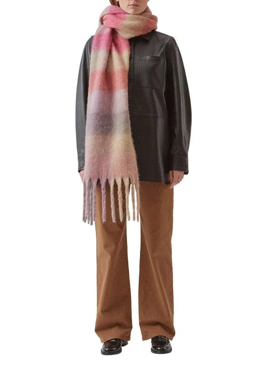 ArisMD check scarf - Grape Check