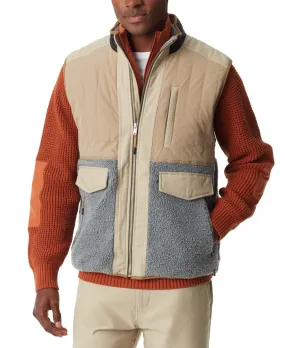 BASS OUTDOOR Mens Mixed Media Coat Vest Heather Grey 2XL
