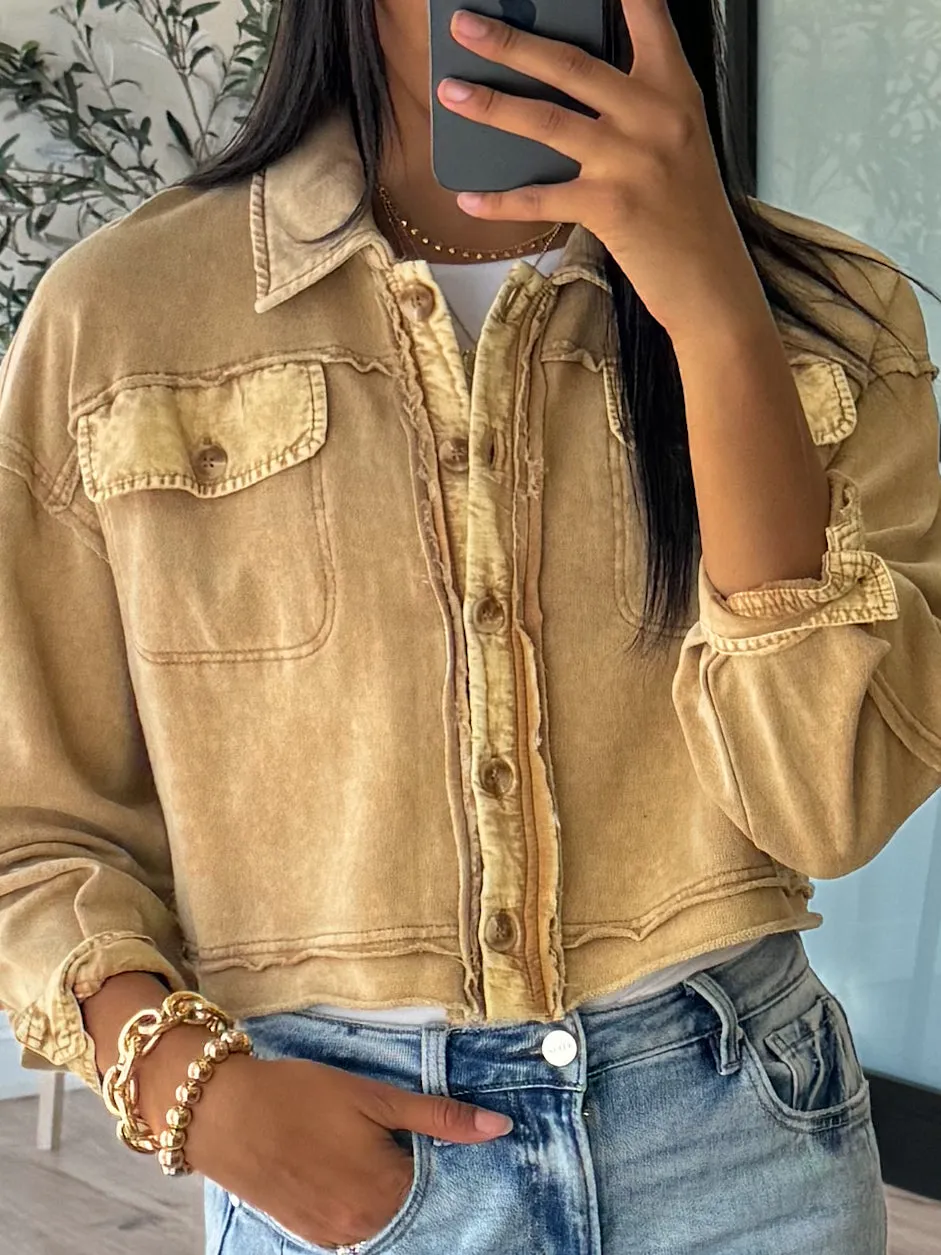 Bec Vintage Washed Shacket