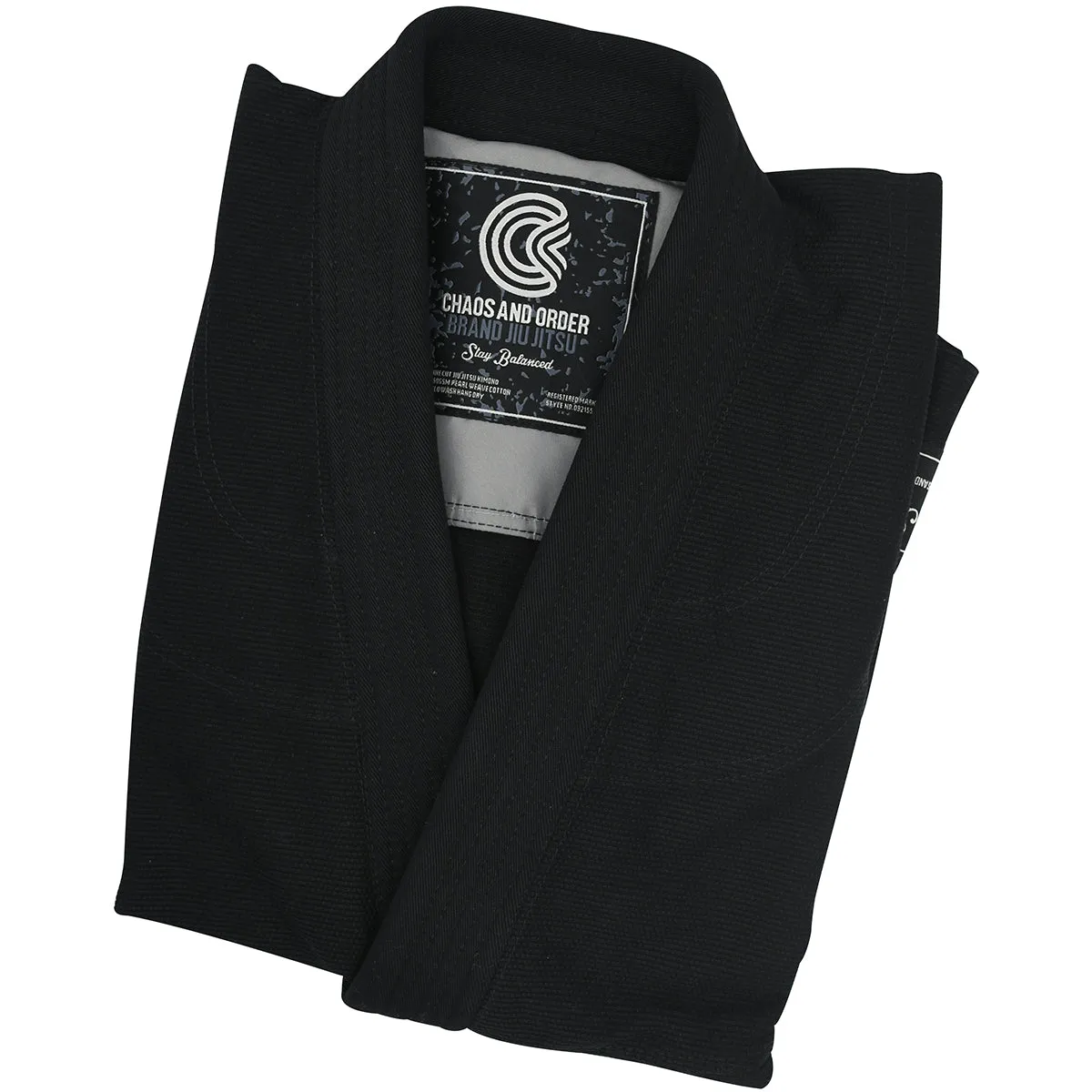 Chaos and Order Static Label BJJ Gi - Black