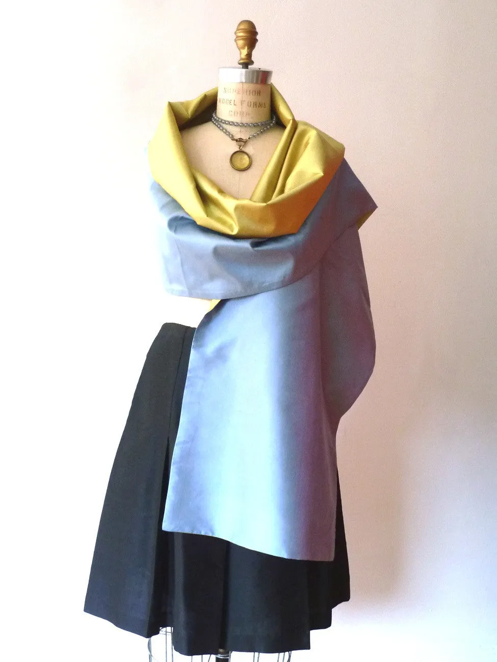 Double Sided Evening Shawl Citrine Combinations