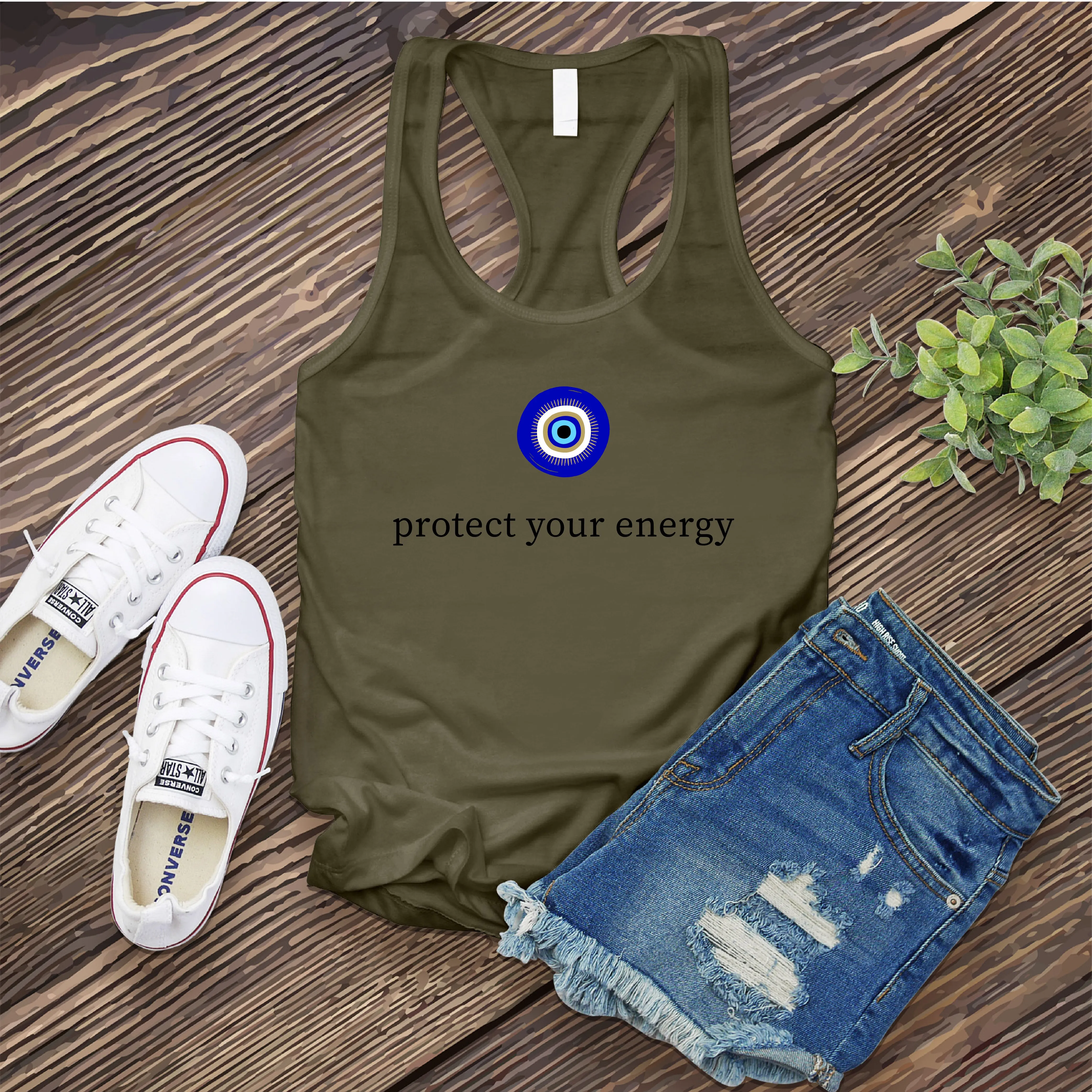 Evil Eye Protect Your Energy Women's Tank Top