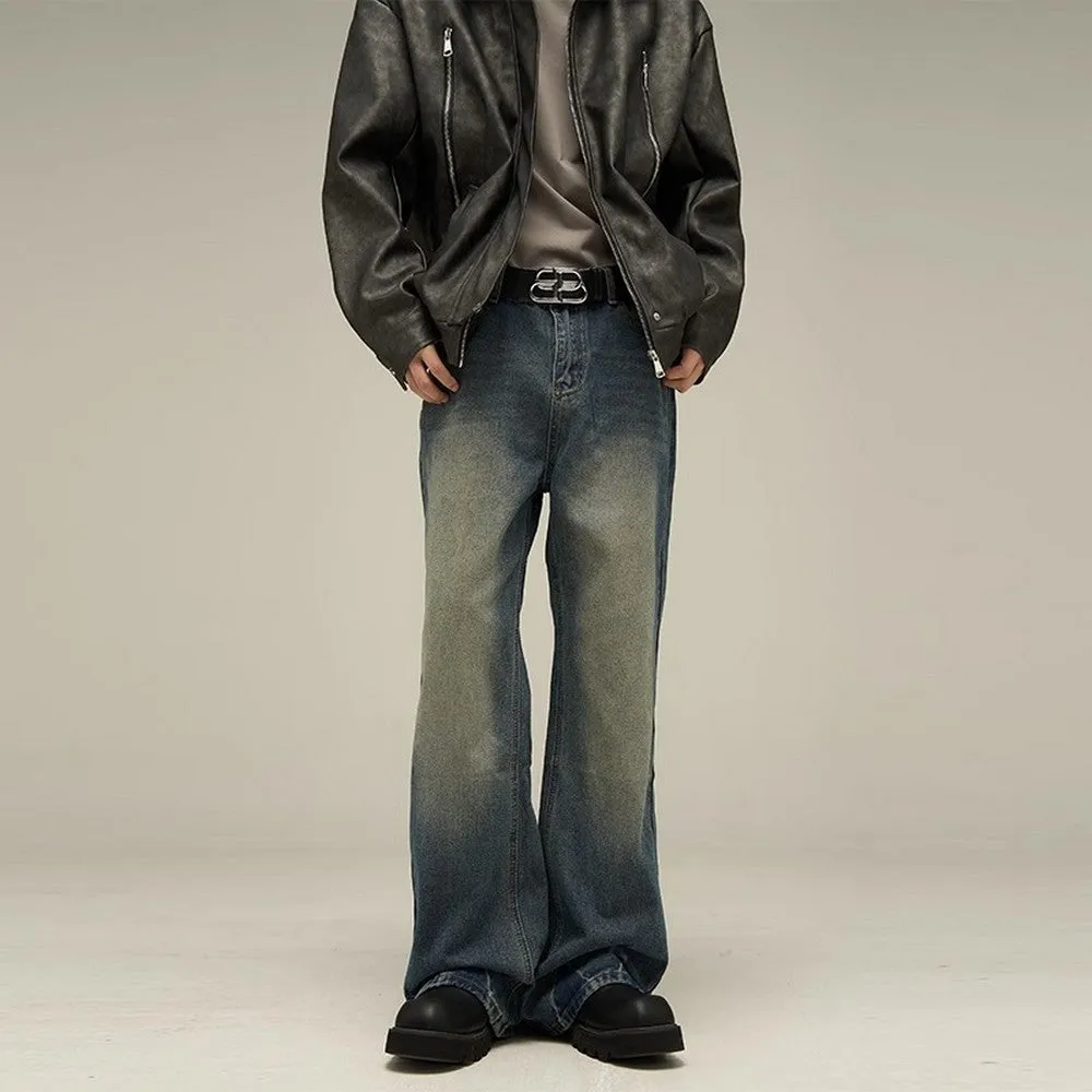 Flared Washed Jeans