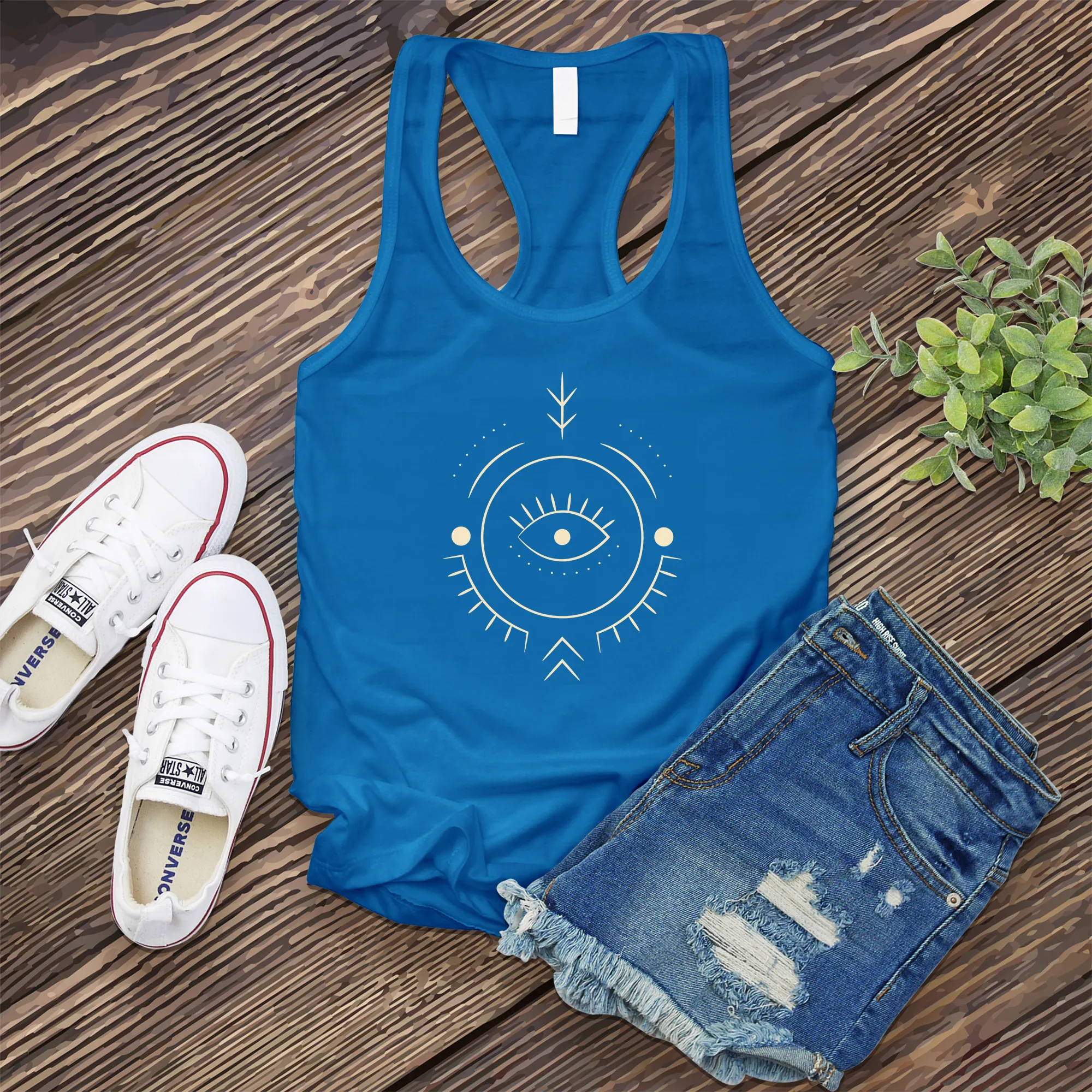 Geometric Seeing Eye Women's Tank Top