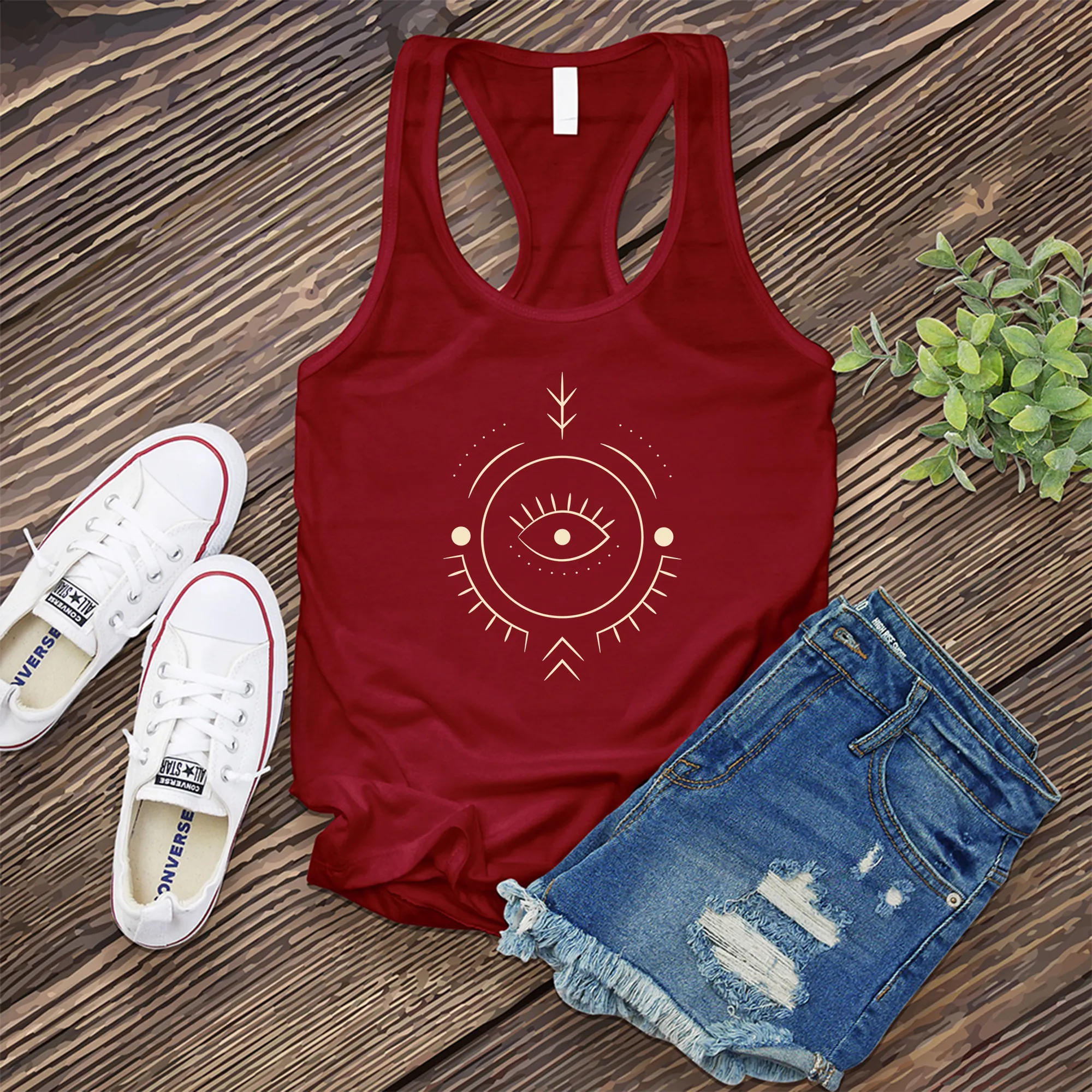 Geometric Seeing Eye Women's Tank Top