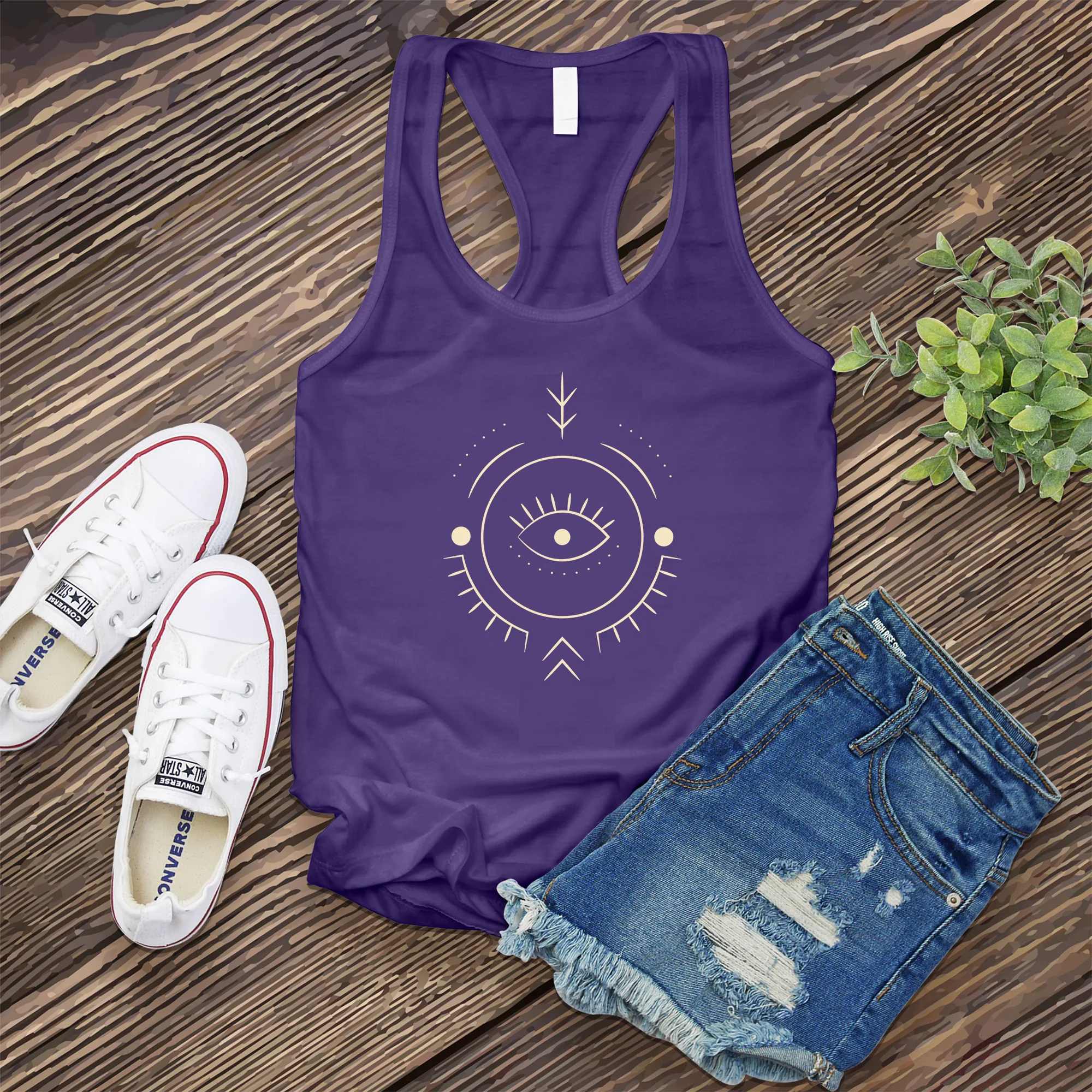 Geometric Seeing Eye Women's Tank Top