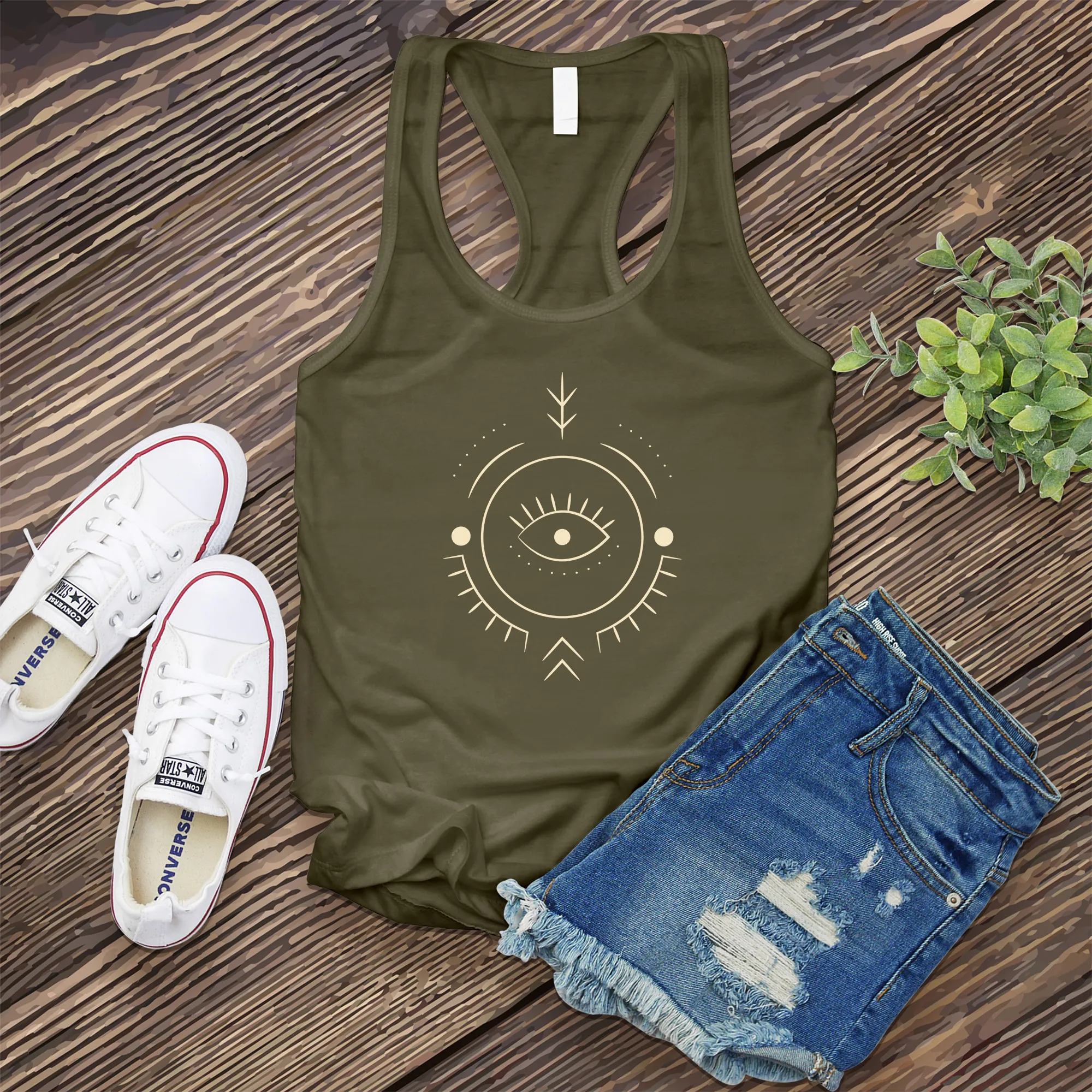 Geometric Seeing Eye Women's Tank Top