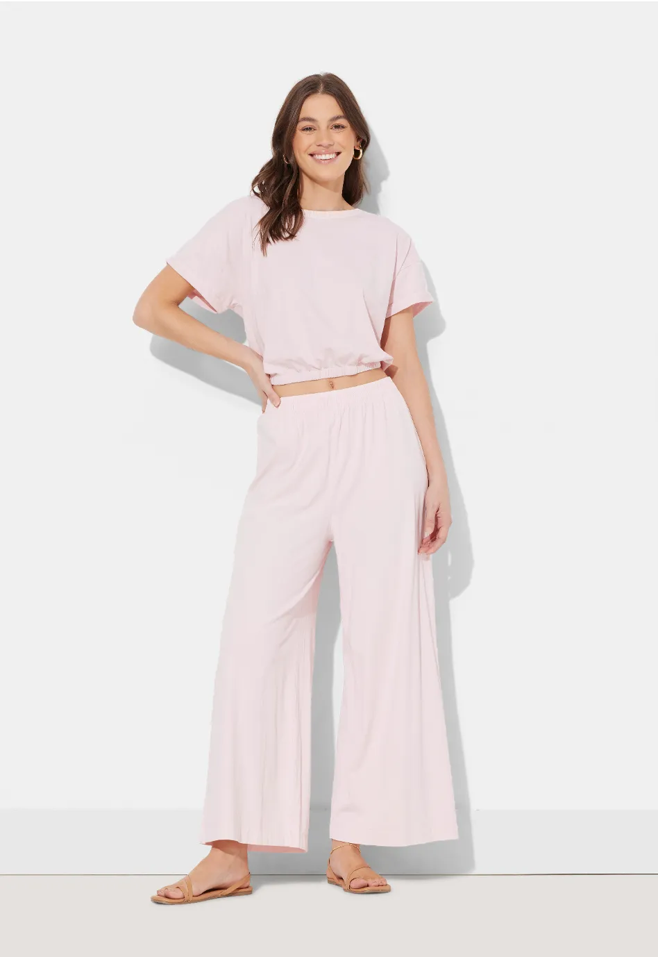Hibiscus Pink Washed Garment Dye Pant