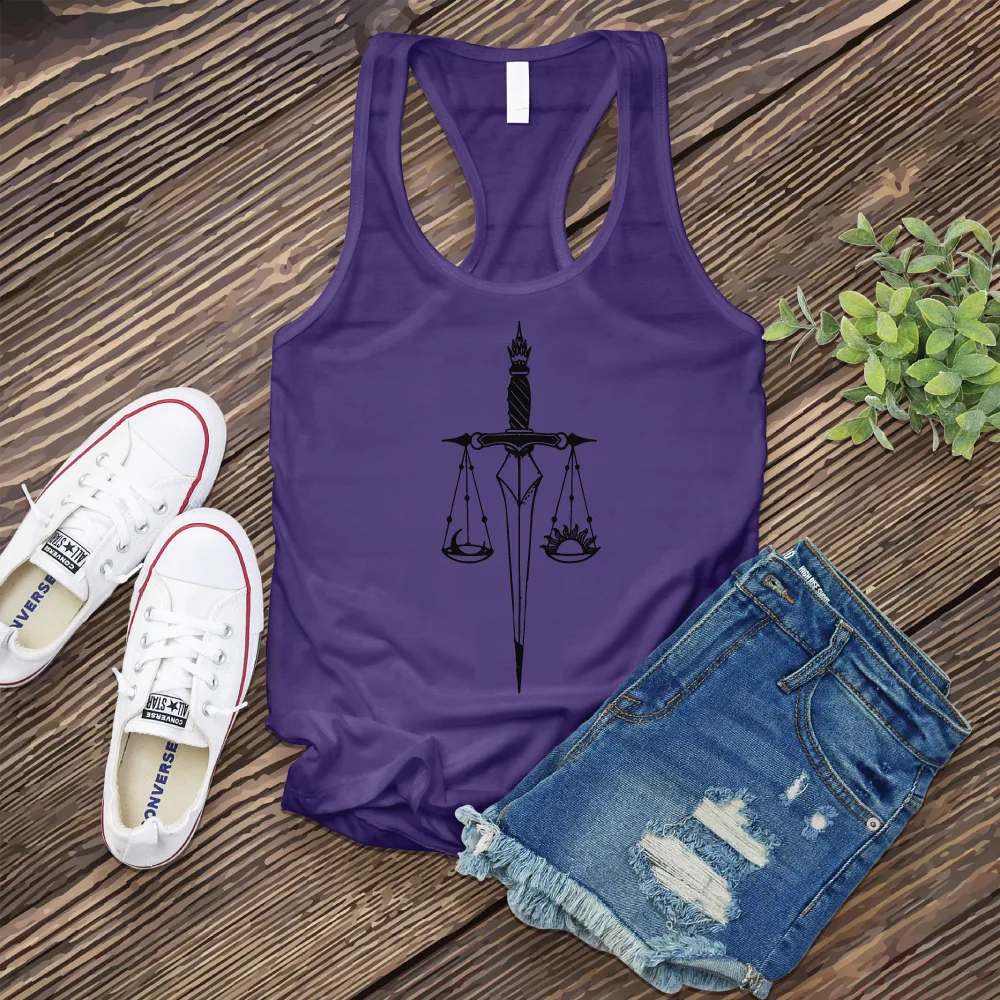 Libra Sword Scale Women's Tank Top
