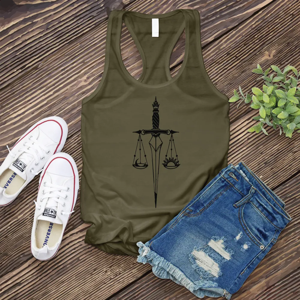 Libra Sword Scale Women's Tank Top