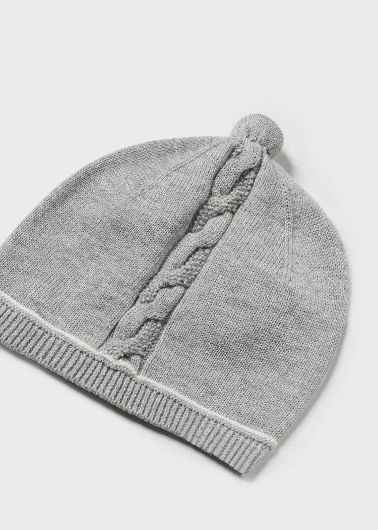 Mayoral 3-Piece Leg Warmer & Hat Set in Heather Grey
