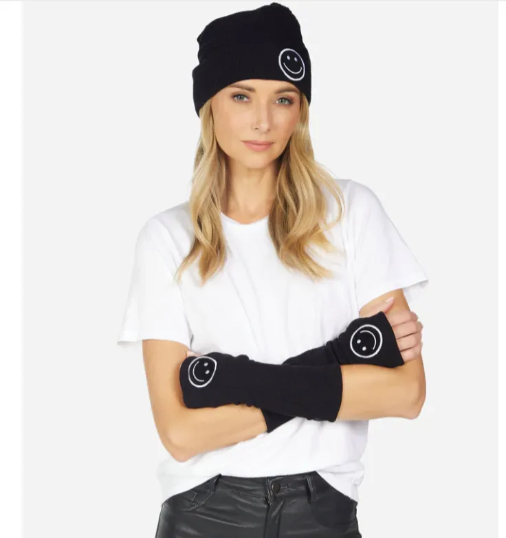 MEILANI SMILEY PATCH ARM WARMERS