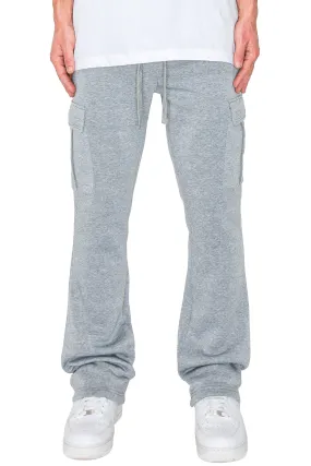 Men's Essential Flared Cargo Fleece Sweat Pants