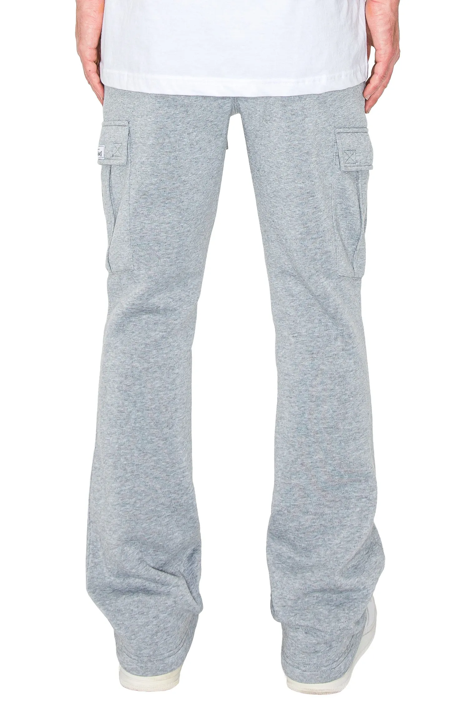 Men's Essential Flared Cargo Fleece Sweat Pants