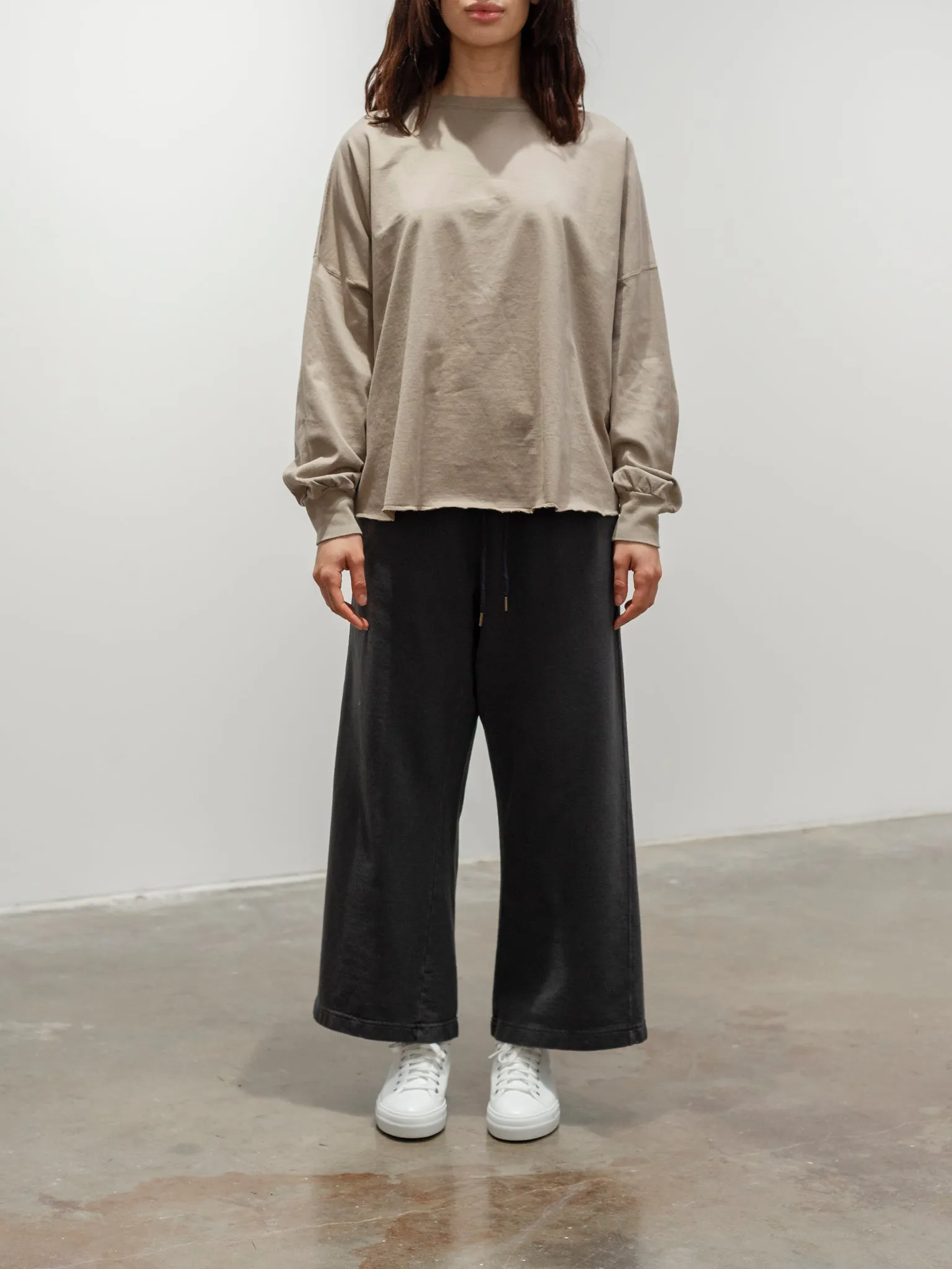 Pigment French Terry Pants - Charcoal