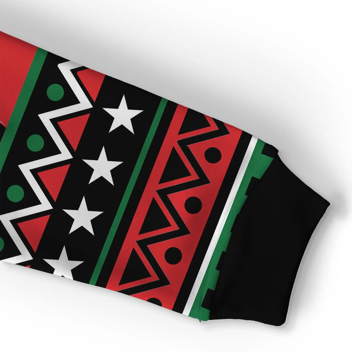 Power Fist And Patterns In Pan African Colors Premium Hoodie