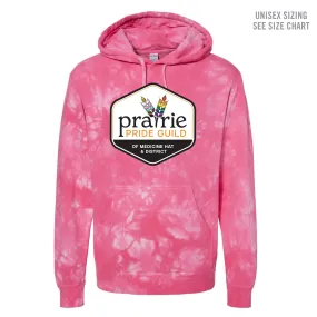 Prairie Pride Guild Full Logo Unisex Tie Dye Hoodie (PPGT005-PRM4500TD)