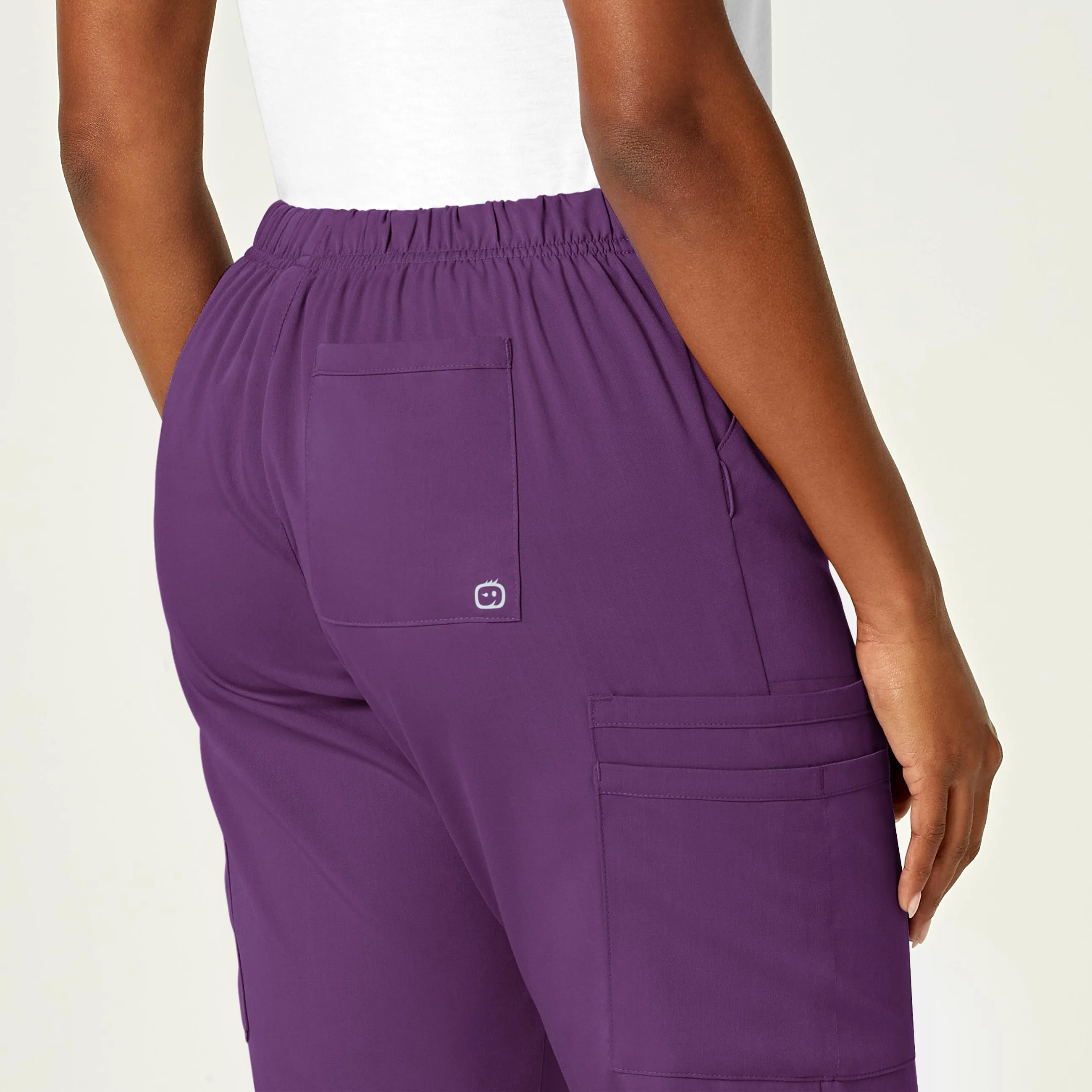 PRO Women's Moderate Flare Leg Scrub Pant - Eggplant