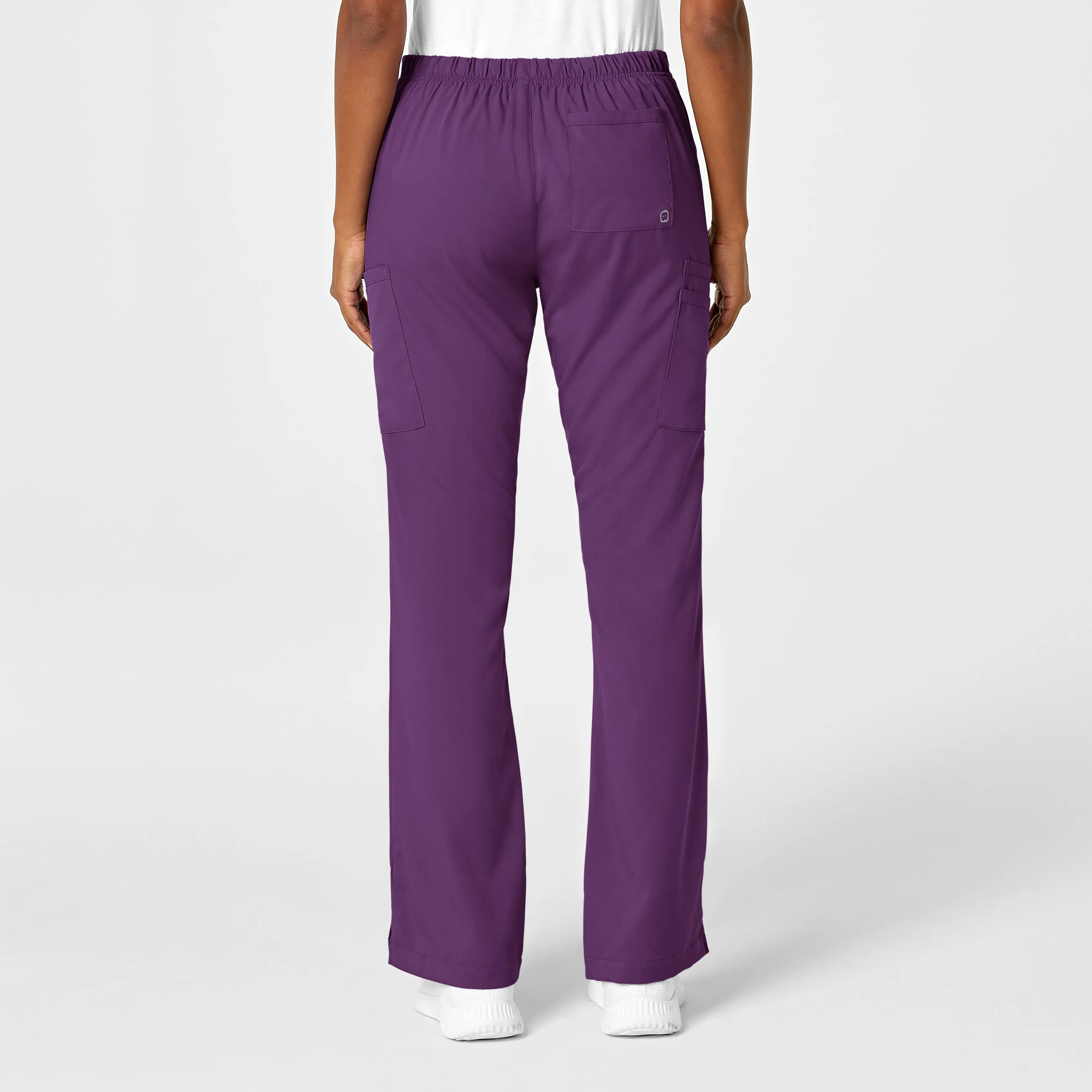 PRO Women's Moderate Flare Leg Scrub Pant - Eggplant