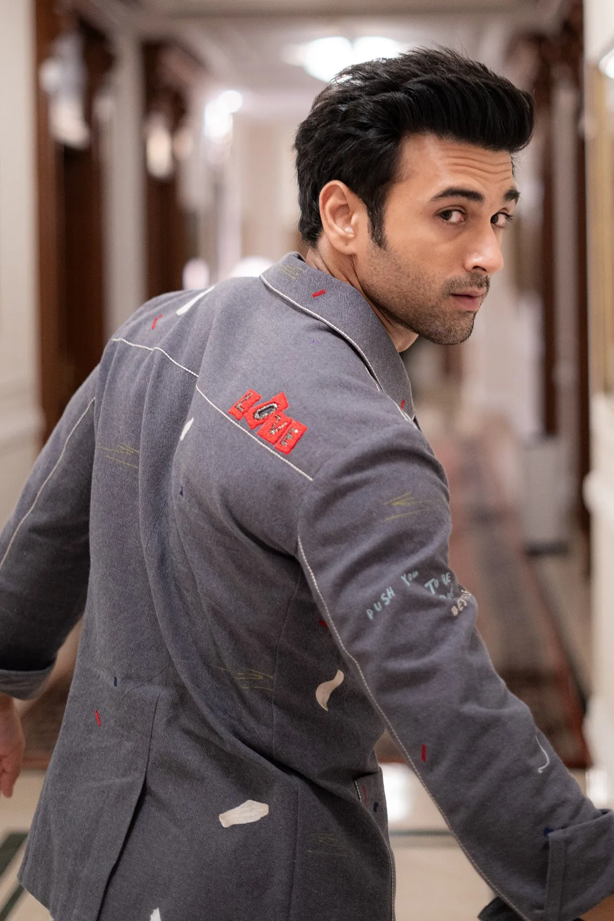 Pulkit Samrat in Holiday Shacket with Straight Pants