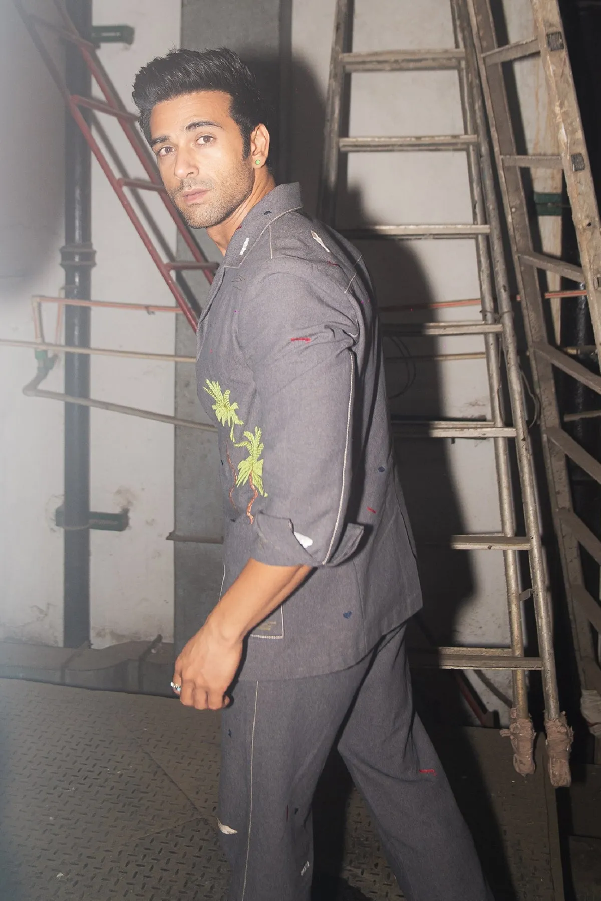 Pulkit Samrat in Holiday Shacket with Straight Pants