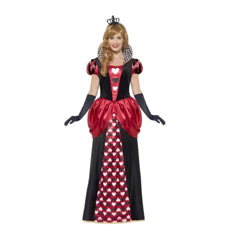 Royal Red Queen Ladies Long Costume