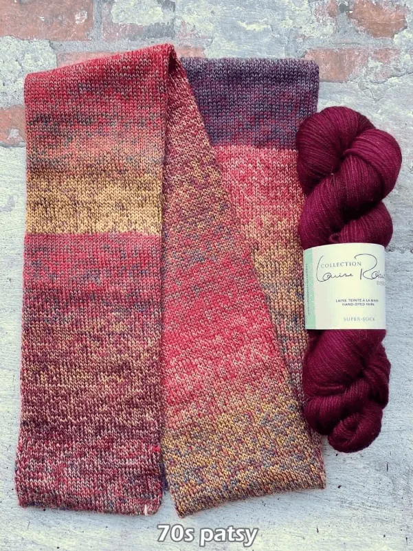 Shawl Knitting kit Fête des Couleurs - TWISTABELLA & SUPER SOCK VERSION