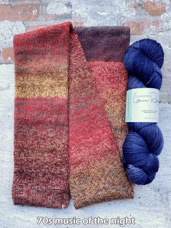 Shawl Knitting kit Fête des Couleurs - TWISTABELLA & SUPER SOCK VERSION