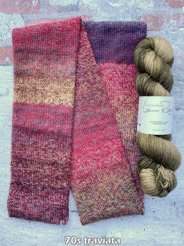 Shawl Knitting kit Fête des Couleurs - TWISTABELLA & SUPER SOCK VERSION