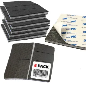 Sliptogrip Non Slip Furniture Pad Grippers With Adhesive Side (8 Pack) - Stops