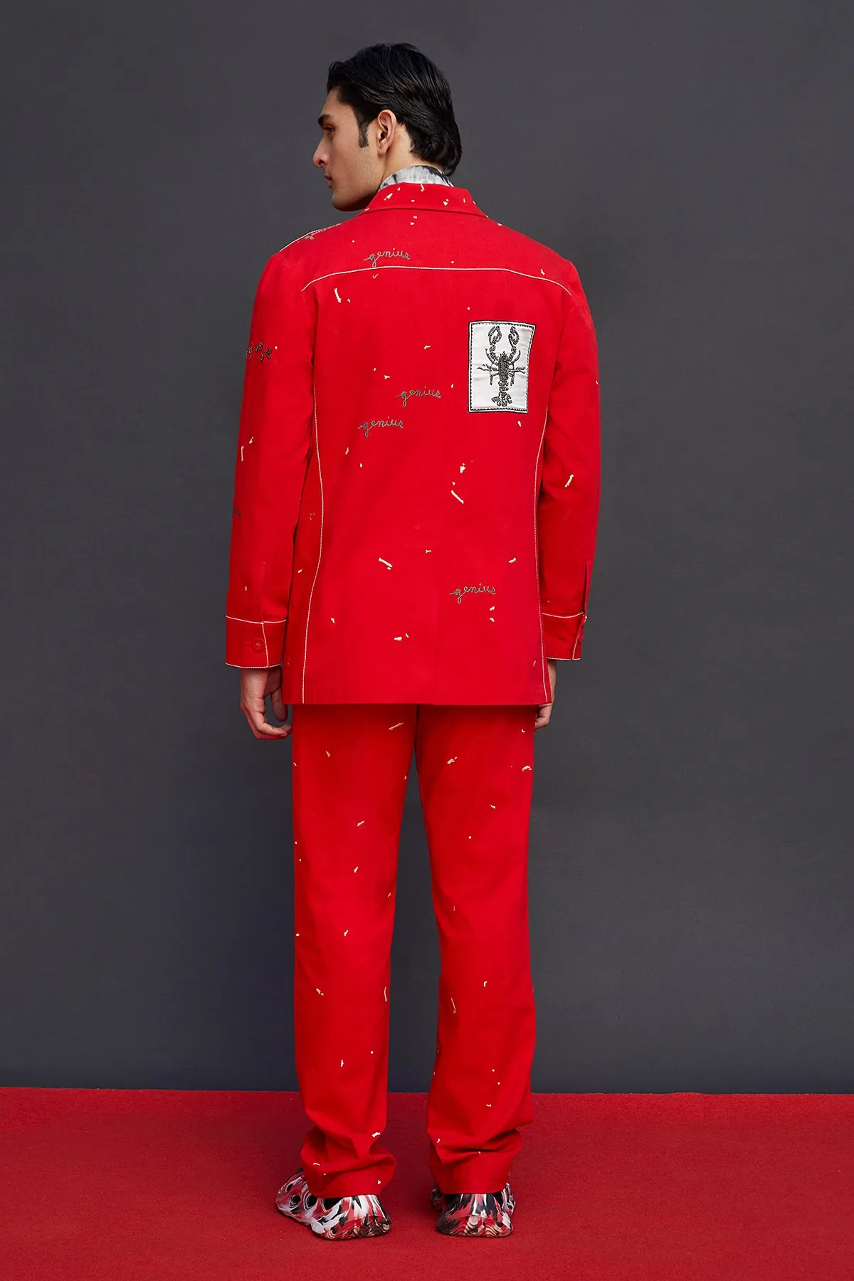 Telephone And Crab Shacket With Baggy Pants